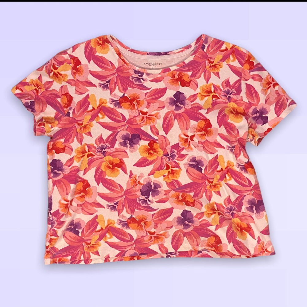 Laura Scott Floral Blouse - Excellent Condition
